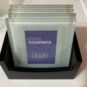 Cherished Accent Photo Coasters (set of 4) with storage case